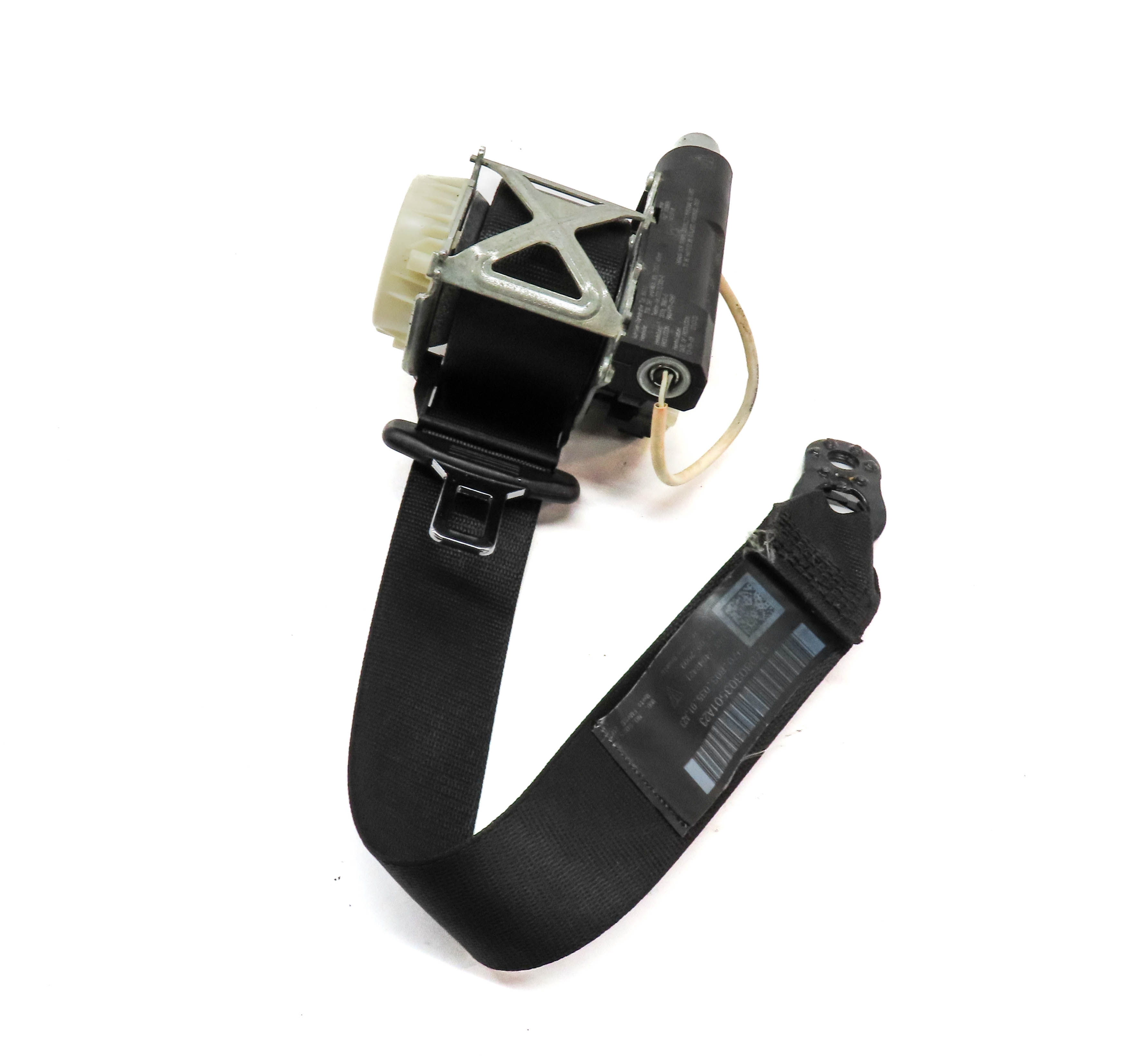 2010 PORSCHE PANAMERA (970 G1) REAR SEAT SEAT SEATBELT RETRACTOR (Black) — exact item pictured